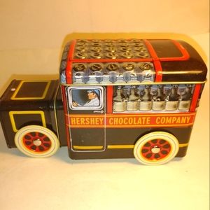Hershey's Collector tin truck wheels move.